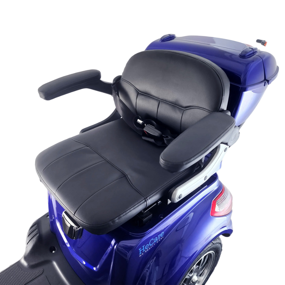 HeCare Ranger 1 Three wheeled Electric Mobility scooter Fastest in Navy 45 Miles range- 4 wheeled- 8mph- Faster Free Demonstration Delivery