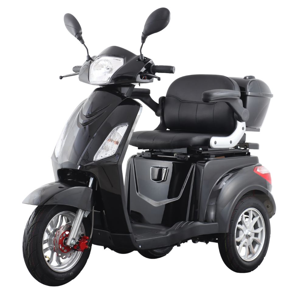 HeCare Ranger 1 Three wheeled Electric Mobility scooter Fastest in Navy 45 Miles range- 4 wheeled- 8mph- Faster Free Demonstration Delivery