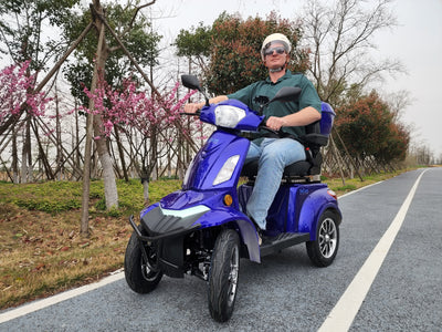 HeCare T408-1-4 Ranger 2 Electric 4 Wheel Electric Mobility Scooter With Enhanced Mobility, Safety and Comfort