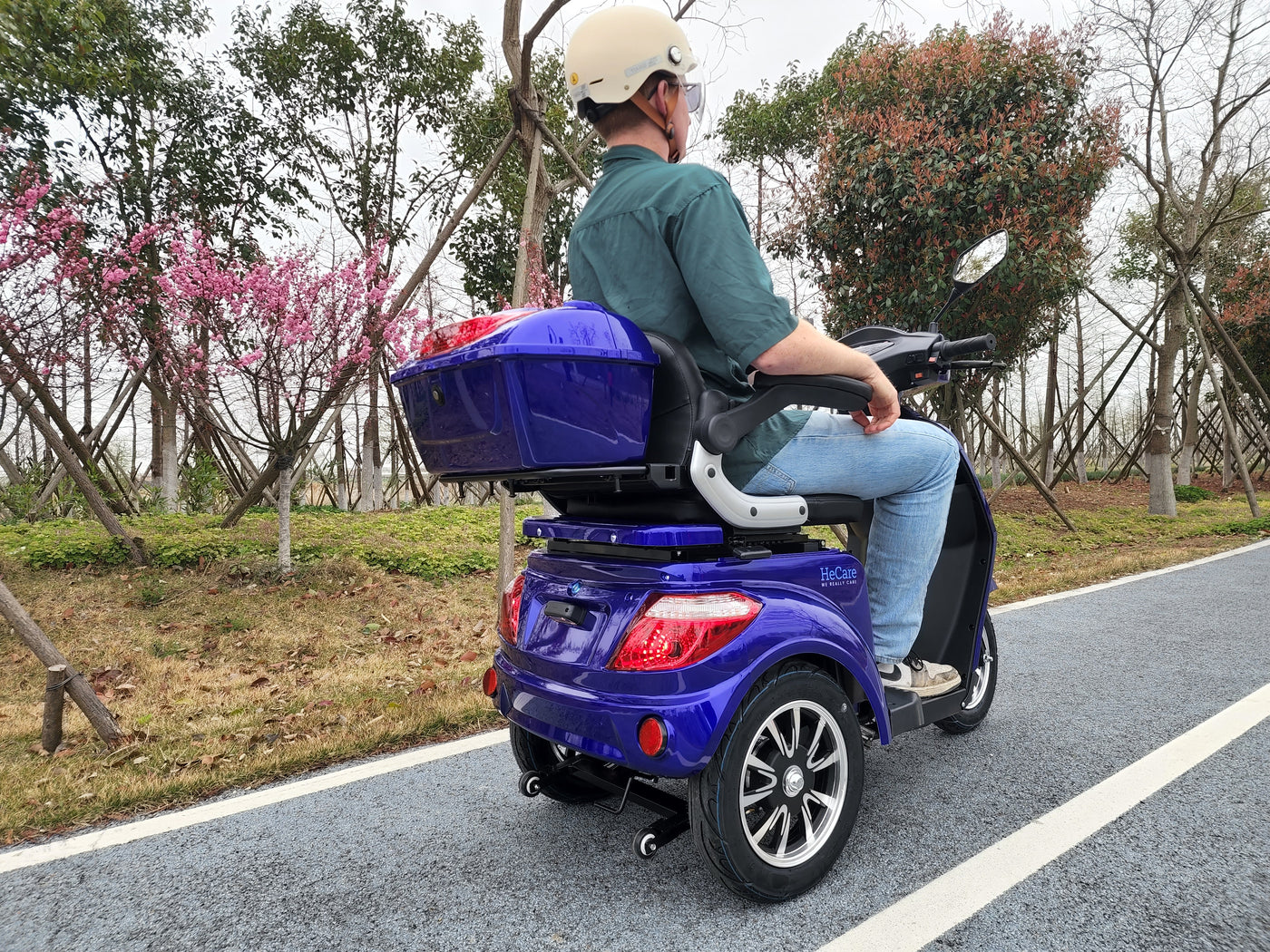 HeCare T408-1-4 Ranger 1 Electric 3 Wheel Electric Mobility Scooter With Enhanced Mobility, Safety and Comfort