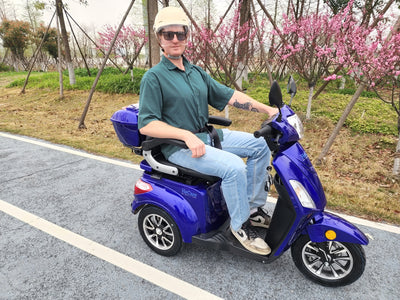 HeCare T408-1-4 Ranger 1 Electric 3 Wheel Electric Mobility Scooter With Enhanced Mobility, Safety and Comfort