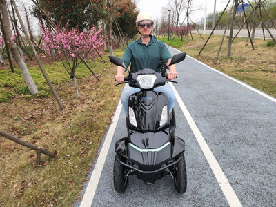 HeCare T408-1-4 Ranger 2 Electric 4 Wheel Electric Mobility Scooter With Enhanced Mobility, Safety and Comfort