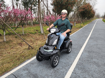 HeCare T408-1-4 Ranger 2 Electric 4 Wheel Electric Mobility Scooter With Enhanced Mobility, Safety and Comfort