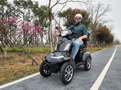 HeCare T408-1-4 Ranger 2 Electric 4 Wheel Electric Mobility Scooter With Enhanced Mobility, Safety and Comfort