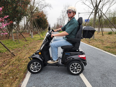 HeCare T408-1-4 Ranger 2 Electric 4 Wheel Electric Mobility Scooter With Enhanced Mobility, Safety and Comfort
