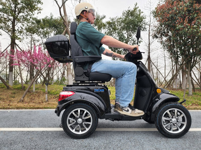 HeCare T408-1-4 Ranger 2 Electric 4 Wheel Electric Mobility Scooter With Enhanced Mobility, Safety and Comfort