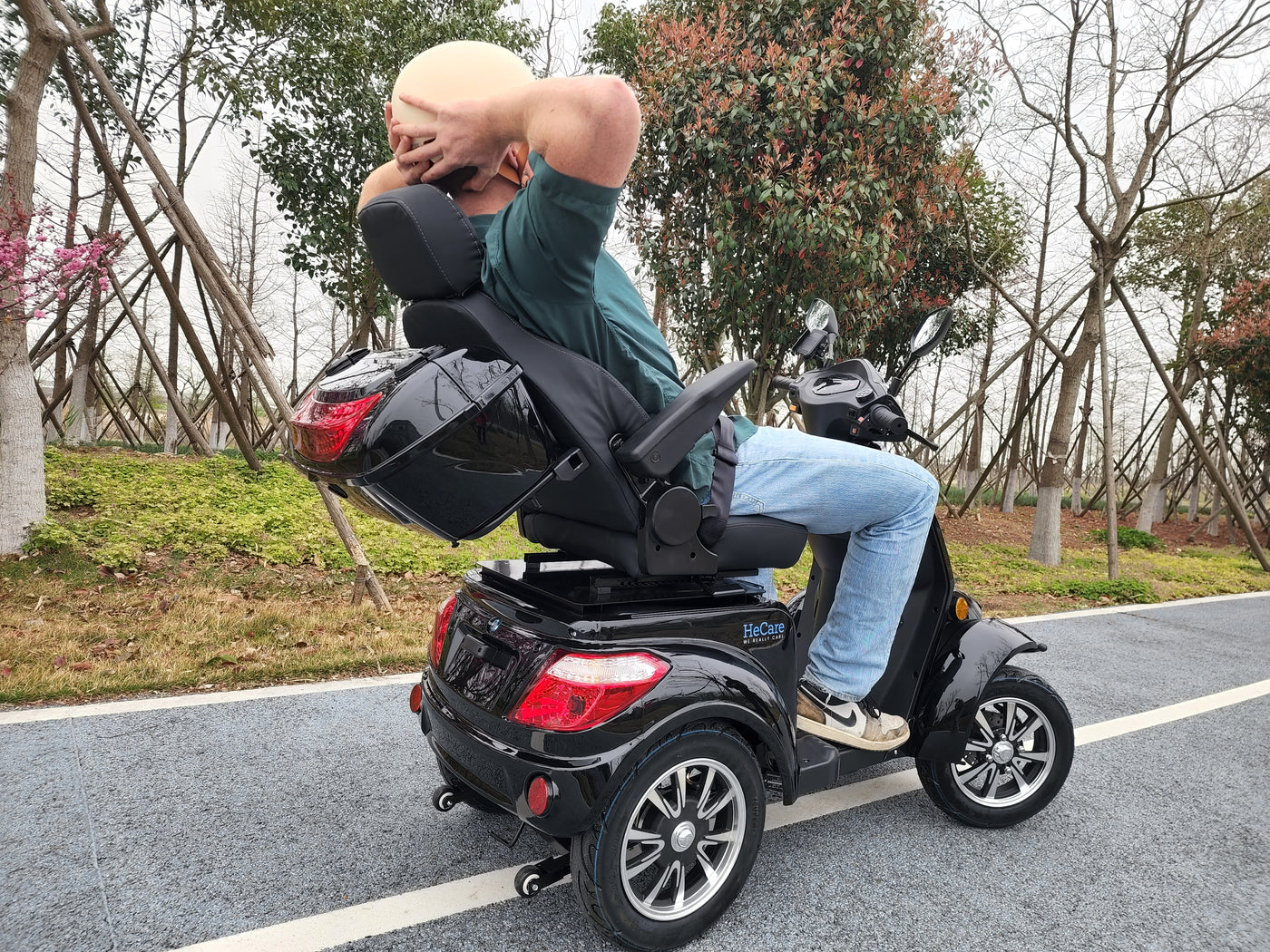 HeCare T408-1-4 Ranger 2 Electric 4 Wheel Electric Mobility Scooter With Enhanced Mobility, Safety and Comfort
