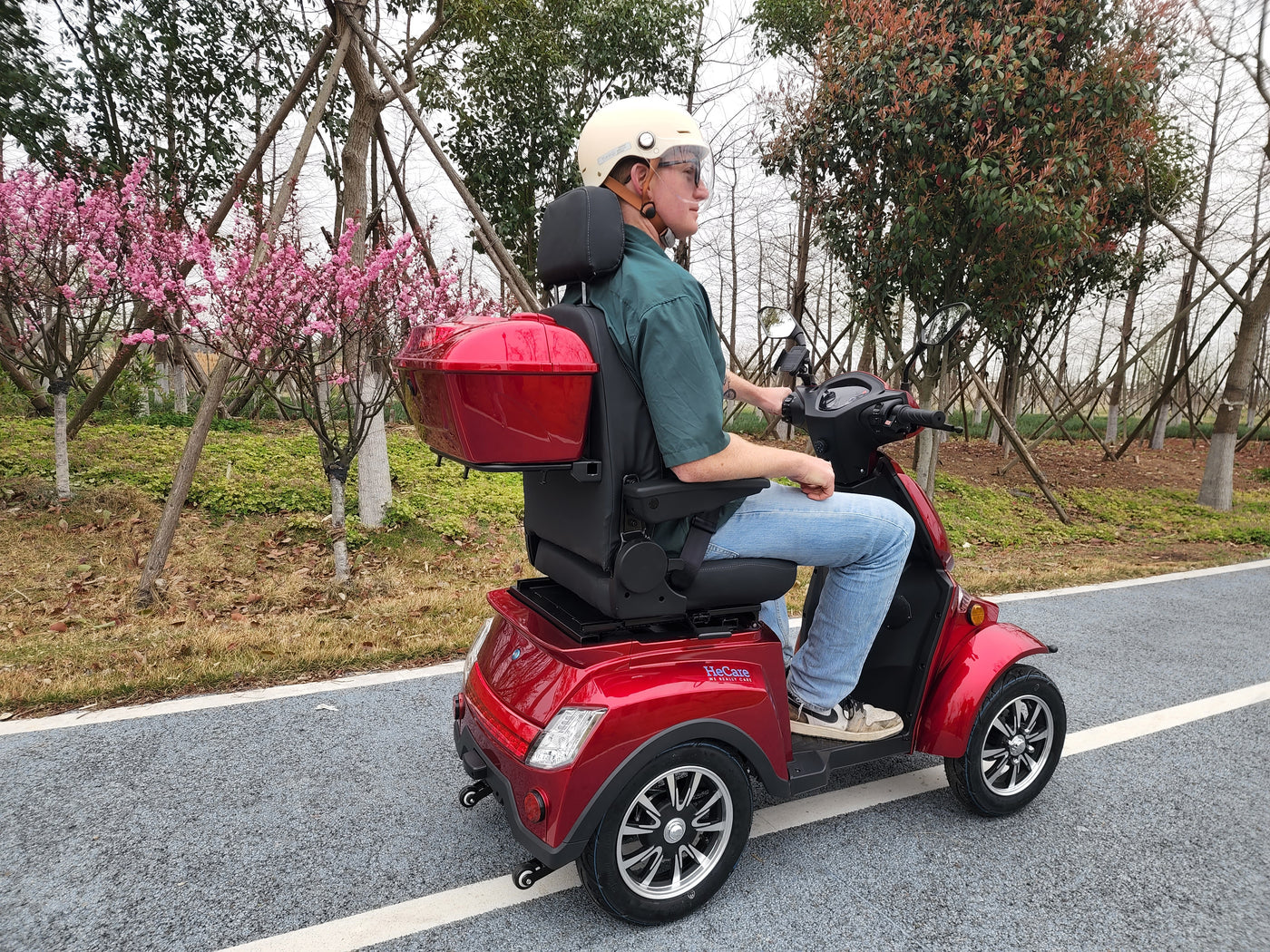 HeCare T408-3-4 Ranger 3 Electric 4 Wheel Electric Mobility Scooter With Enhanced Mobility, Safety and Comfort