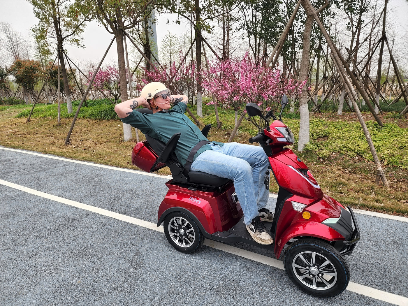 HeCare T408-3-4 Ranger 3 Electric 4 Wheel Electric Mobility Scooter With Enhanced Mobility, Safety and Comfort