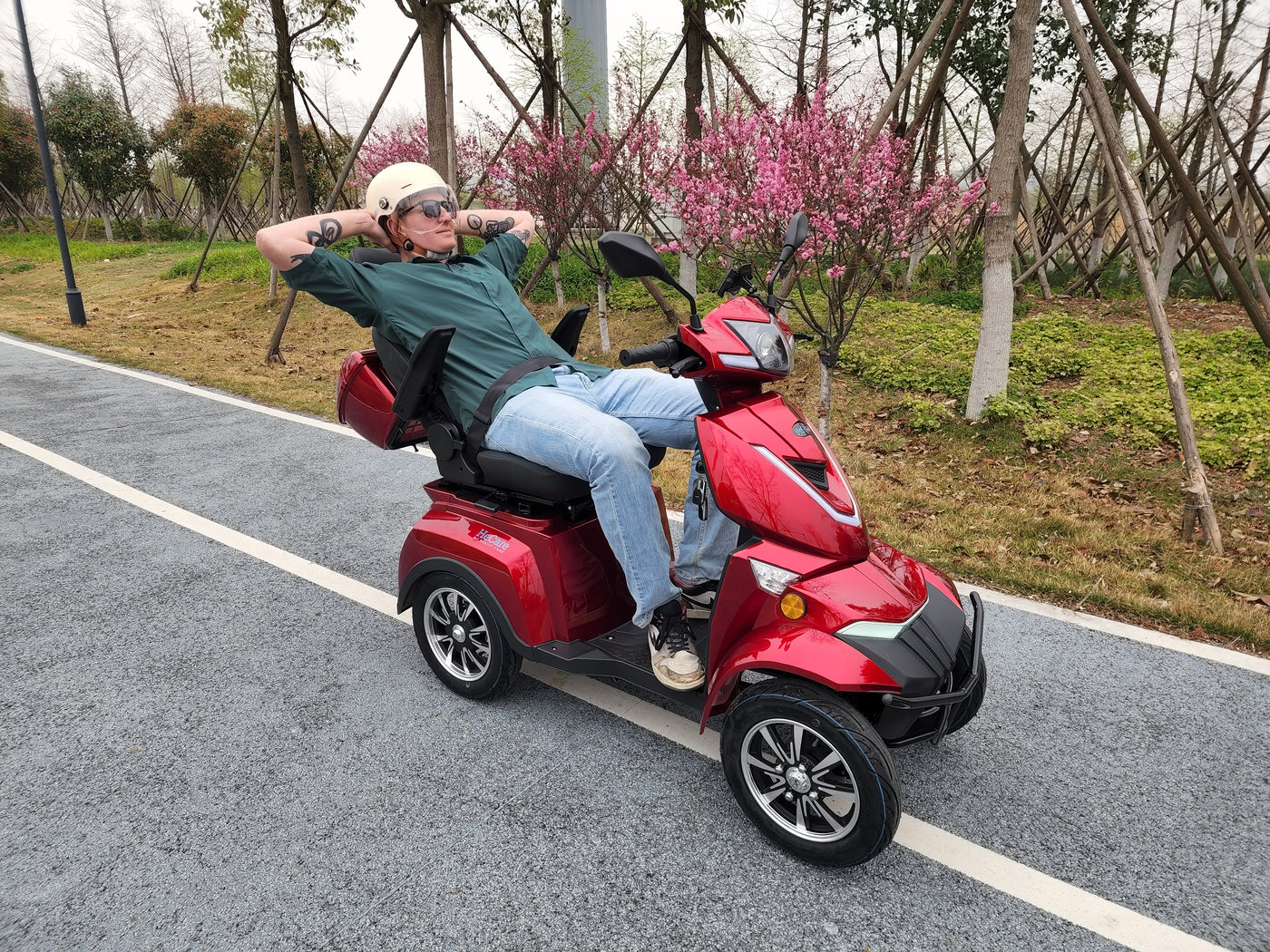 HeCare T408-3-4 Ranger 3 Electric 4 Wheel Electric Mobility Scooter With Enhanced Mobility, Safety and Comfort