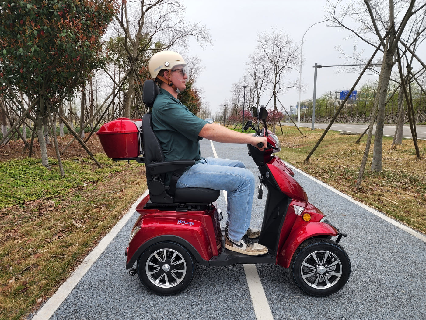 HeCare T408-3-4 Ranger 3 Electric 4 Wheel Electric Mobility Scooter With Enhanced Mobility, Safety and Comfort