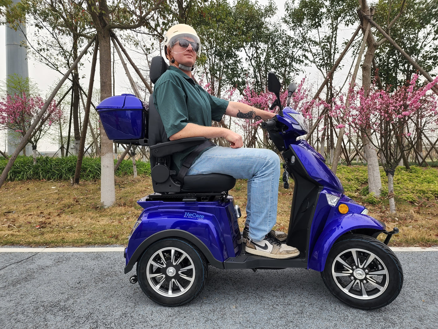 HeCare T408-3-4 Ranger 3 Electric 4 Wheel Electric Mobility Scooter With Enhanced Mobility, Safety and Comfort