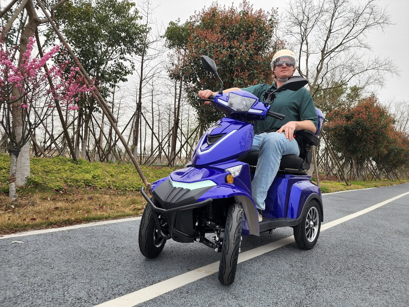 HeCare T408-3-4 Ranger 3 Electric 4 Wheel Electric Mobility Scooter With Enhanced Mobility, Safety and Comfort
