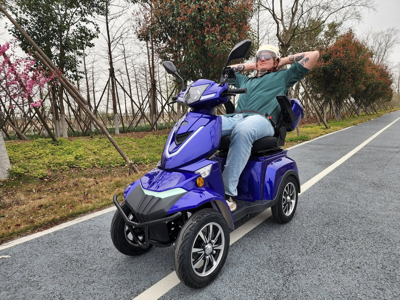 HeCare T408-3-4 Ranger 3 Electric 4 Wheel Electric Mobility Scooter With Enhanced Mobility, Safety and Comfort