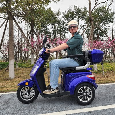 HeCare Ranger 1 Three wheeled Electric Mobility scooter Fastest in Navy 45 Miles range- 4 wheeled- 8mph- Faster Free Demonstration Delivery