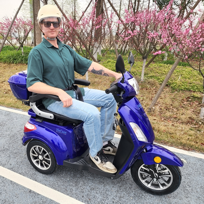 HeCare Ranger 1 Three wheeled Electric Mobility scooter Fastest in Navy 45 Miles range- 4 wheeled- 8mph- Faster Free Demonstration Delivery