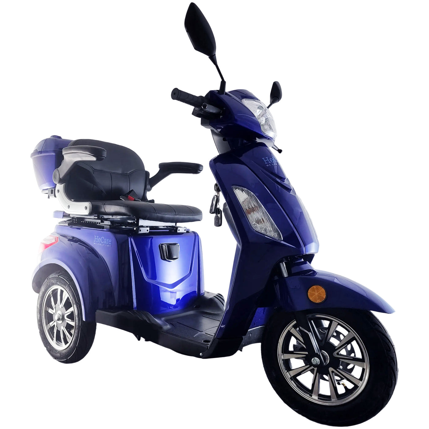 HeCare T408-1-4 Ranger 1 Electric 3 Wheel Electric Mobility Scooter With Enhanced Mobility, Safety and Comfort