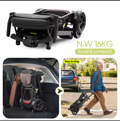 Hecare RaptorFold Instant Folding & Lightweight Mobility Scooter