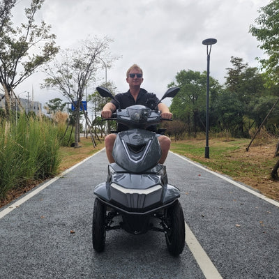 Four Wheeled Fastest Electric Mobility Scooter - Ranger 3 | RED | BLUE | BLACK | GREY (Delivery After 21 November)