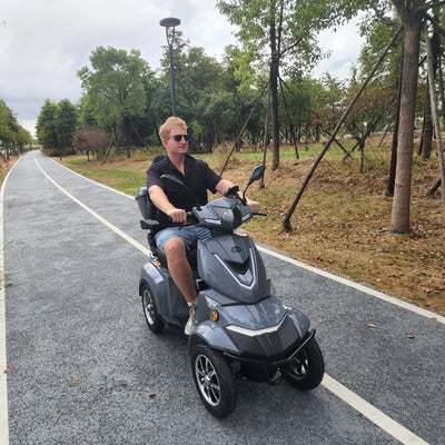 Four Wheeled Fastest Electric Mobility Scooter - Ranger 3 | RED | BLUE | BLACK | GREY (Delivery After 21 November)