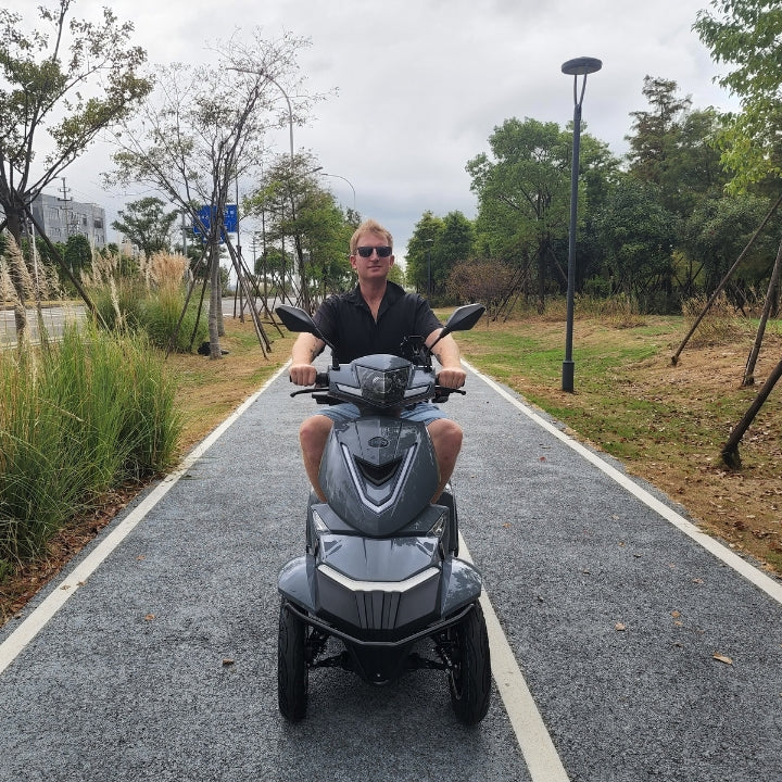 Four Wheeled Fastest Electric Mobility Scooter - Ranger 3 | RED | BLUE | BLACK | GREY (Delivery After 21 November)