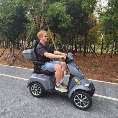 Four Wheeled Fastest Electric Mobility Scooter - Ranger 3 | RED | BLUE | BLACK | GREY (Delivery After 21 November)