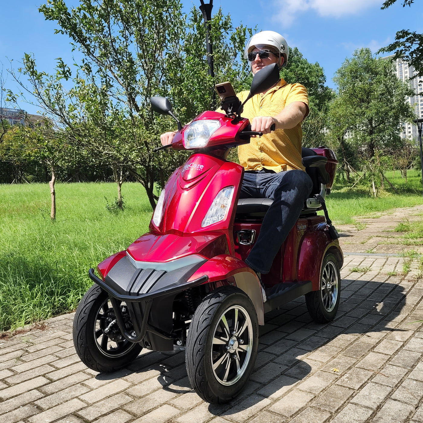 HeCare T408-1-4 Ranger 2 Electric 4 Wheel Electric Mobility Scooter With Enhanced Mobility, Safety and Comfort